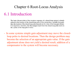 Construction of root locus.