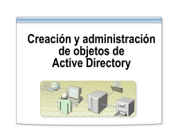 Creación y administración de objetos de Active