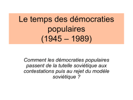 Le temps des démocraties populaires (1945 – 1989)