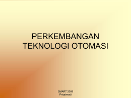 PERKEMBANGAN TEKNOLOGI OTOMASI
