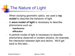 wave model of light