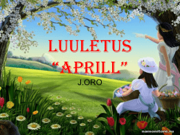 luuletus “aprill”