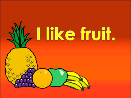 Fruits PPT Lesson