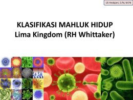 KALSIFIKASI MAHLUK HIDUP Lima Kingdom (RH