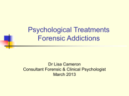Dr Lisa Cameron - Forensic Network