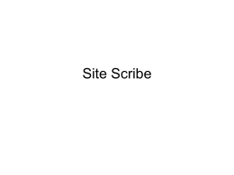 Site Scribe - AFPA Scribe