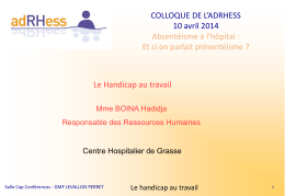 CH de Grasse - Hadidja BOINA, Responsable RH