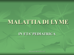 MALATTIA DI LYME - PediatriaMuccioli