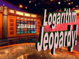 Logarithm Jeopardy