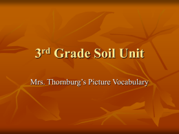 3rd Grade Soil Unit - Fulton County Schools