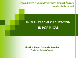 Initial Teacher Education in Portugal