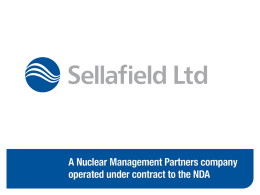 Presentation, Sellafield Ltd, Future and decommisisoning