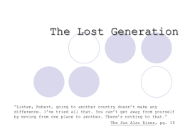 PPT-The Lost Generation