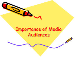 Audiences - Media Studies Private Community