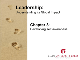 Leaderhip PowerPoint Chapter 3