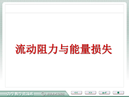 流动阻力与能量损失
