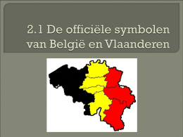 2.1 De officiële symbolen van België en Vlaanderen