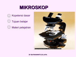 Bagian Mekanik Mikroskop