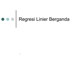 Regresi Linier Berganda