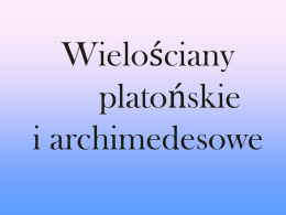 Wielościany platońskie i archimedesowe