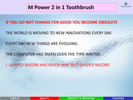 M Power 2 in 1 Toothbrush