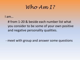 Personality