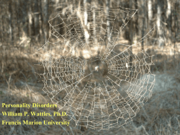 Personality Disorders - Francis Marion University