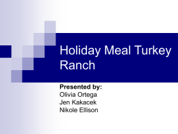 Holiday Meal Turkey Ranch