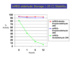 mPEG-aldehyde Storage Stability