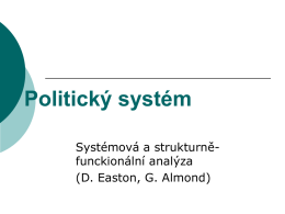 Politický systém jako koncept