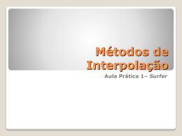 Métodos de Interpolação