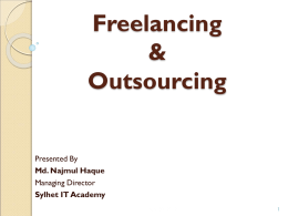 Freelancing & Outsourcing