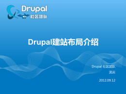 标 题 - Drupal 社区团队