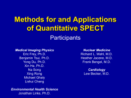 Methods for and Applications of Quantitative SPECT