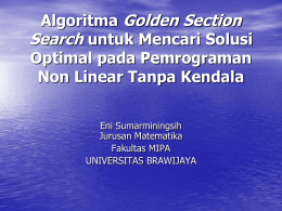 Algoritma Golden Section Search