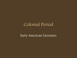 Colonial Period