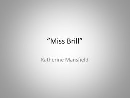 Miss Brill - bkenglishatmelville