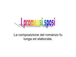 I promessi sposi - Scuola Media di Piancavallo