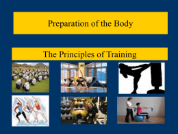 7. Principles of Training and Question 7