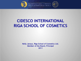 cidesco international riga school of cosmetics