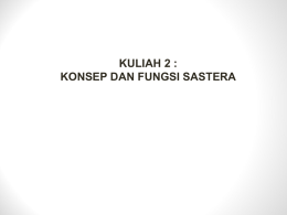 Fungsi Sastera - philosophia bahasa melayu