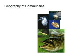 Geography of Communities