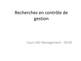 Cours Master Mngt intro 2014 2015