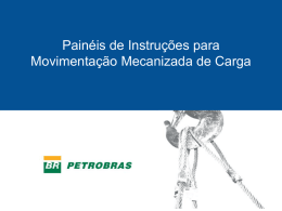Pain&eacute;is de Instru&ccedil;&atilde;o de Movimenta&ccedil;&atilde;o Mecanizada