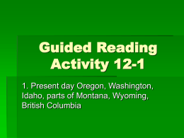 Guided Reading Activity 12-1
