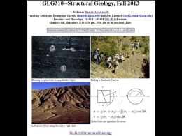 ppt - GLG310--Structural Geology