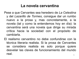 La novela cervantina - Lengua castellana y literatura