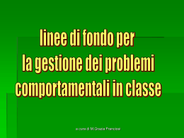 modelli per la gestione dei problemi
