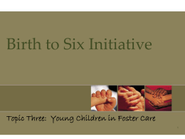 Module 3: Young Children in Foster Care