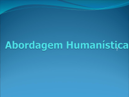 TGA - Abordagem Humanística